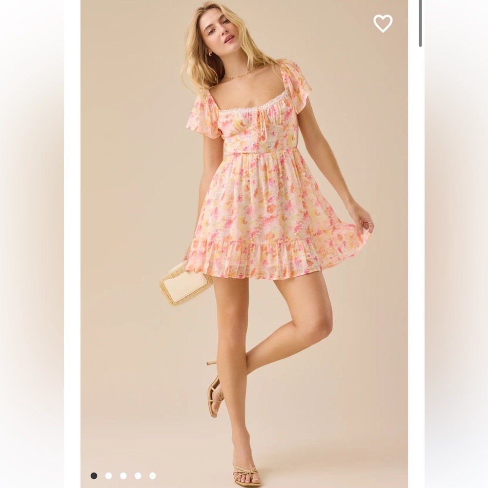 New with tags Altar’d State Sonnet Lace Ruffle Mini Dress